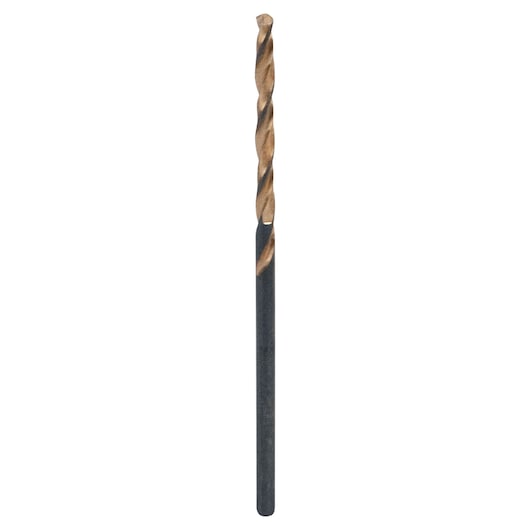 IRWIN drill bit 73305 with bronze finish, straight flute, front angle on white background.
