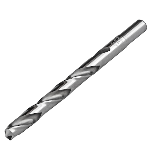 IRWIN 73826 metal drill bit, silver finish, spiral fluted, product photography, angled view on white background.
