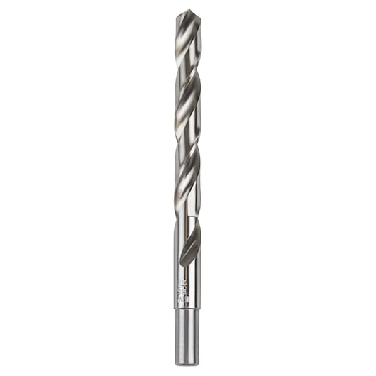 IRWIN metal drill bit SKU 73827, silver finish, vertical front angle on white background.