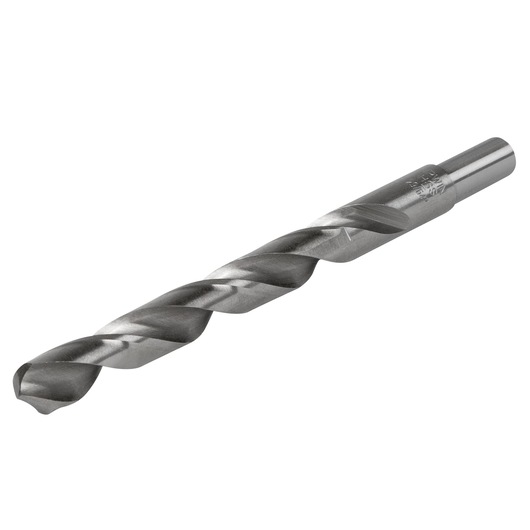 IRWIN metal twist drill bit, silver color, SKU 73829, side angle photo on white background.