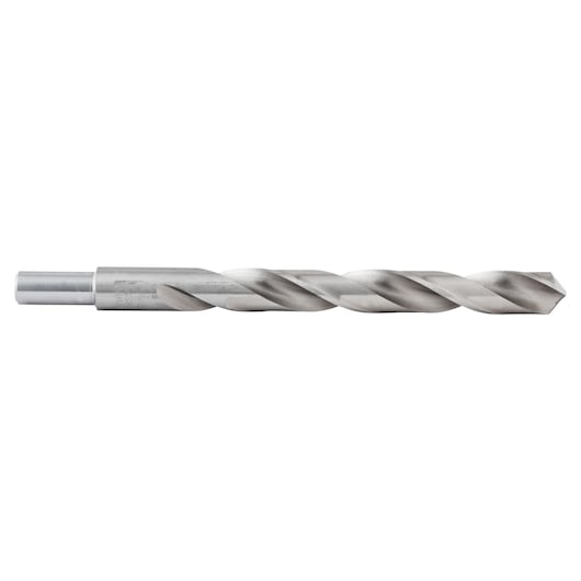 IRWIN 73831 metal twist drill bit, silver finish, side view on white background.