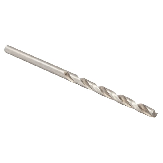 IRWIN 81134 metal twist drill bit side angle on white background.