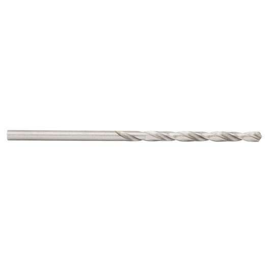 IRWIN silver metal drill bit side angle, SKU 81137, straight shank, tool accessory.