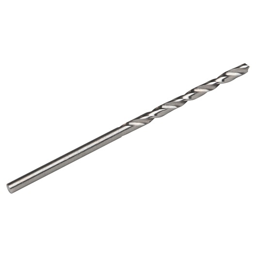 IRWIN metal drill bit with spiral flutes, product photography, side angle, SKU 81143.