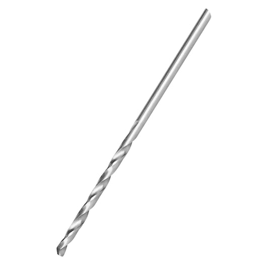 IRWIN 81146 metal drill bit, silver color, side angle, white background.