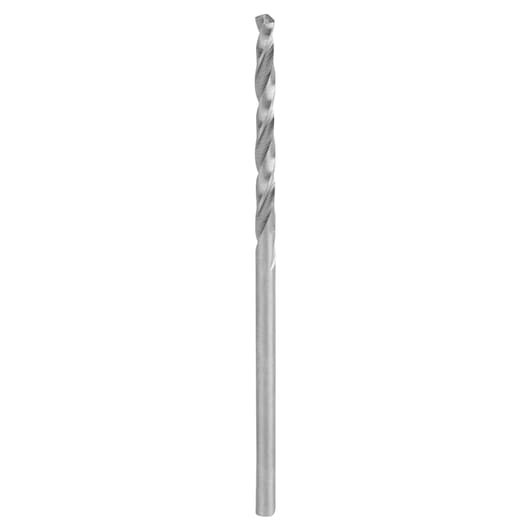 Photo of IRWIN 81151 metal drill bit, silver, straight-on angle, isolated on white background.