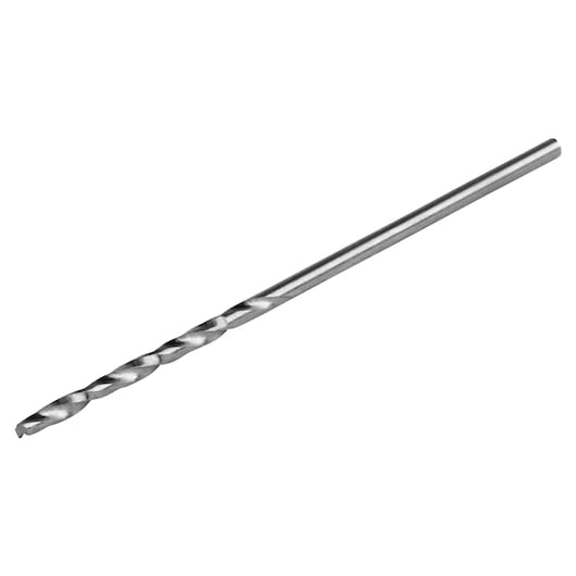 IRWIN metal drill bit 81151, silver color, side angle on white background.