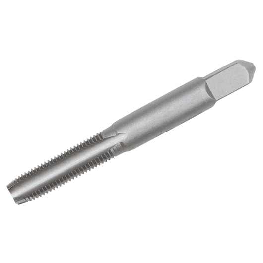 IRWIN 8136 metal threading tap, silver finish, side angle on white background.