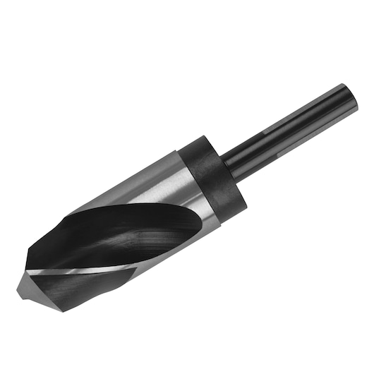 IRWIN 90188 silver and black countersink drill bit, side angle on white background.