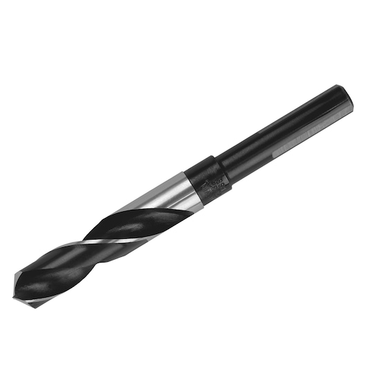 IRWIN 91142 black and silver twist drill bit, side angle, suited for precision drilling.