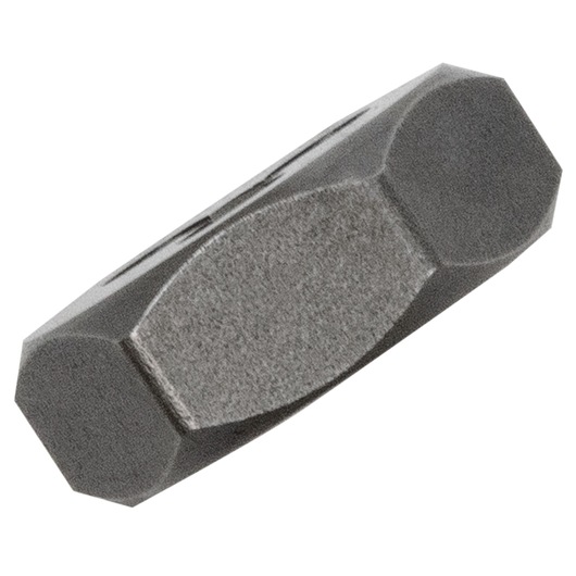 IRWIN 9731 black steel sledge hammer head, octagonal ends, studio angle on white background.