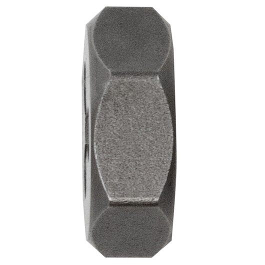 IRWIN 9731 hexagonal steel tool accessory, photography of side angle on white background.