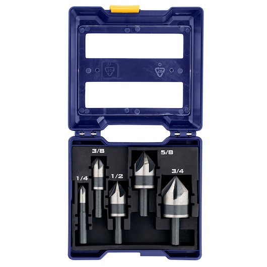 82 Deg Black Oxide Countersink Drill Bit Set (5 pc.)