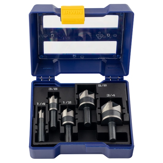 82 Deg Black Oxide Countersink Drill Bit Set (5 pc.)