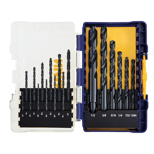 DRL BIT 18PC BLACK OXIDE SET