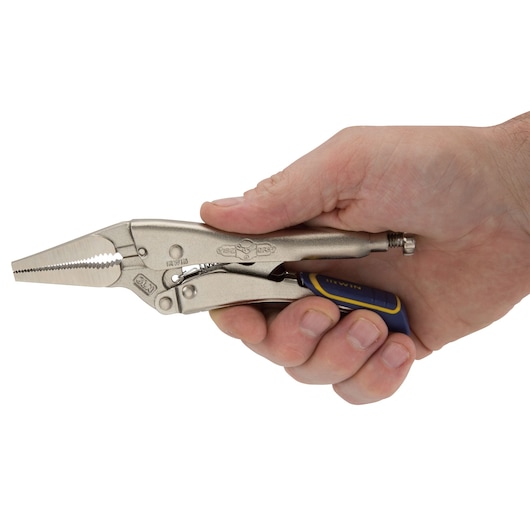 VISE-GRIP® Fast Release™ 6LN Long Nose Locking Pliers with Wire Cutter 6"