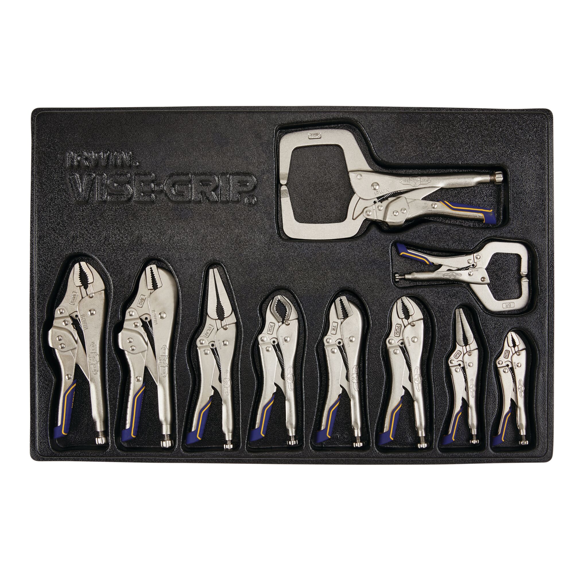 VISE-GRIP® Fast Release™ Locking Pliers 10 PC Tray Set | IRWIN