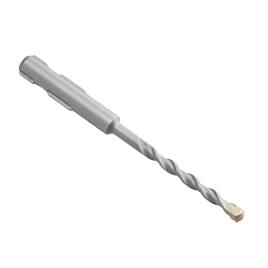 IRWIN SDS-Plus masonry drill bit IW2039101, silver finish, side angle on white background.