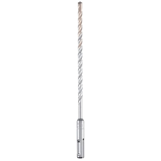 IRWIN IW2039125 silver SDS masonry drill bit, straight-on angle, spiral fluted design, white background.