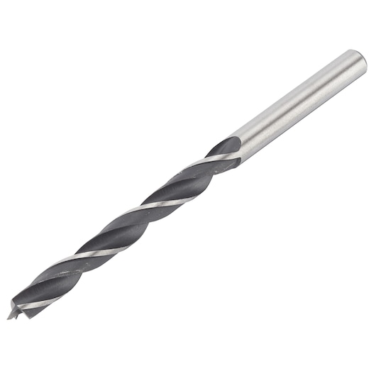 Photo of IRWIN drill bit IW4046603, silver and black, angled view on white background.