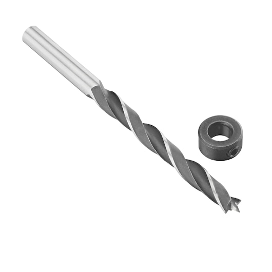 Photo of IRWIN drill bit with stop collar, SKU IW9093102, shown at angle on white background.