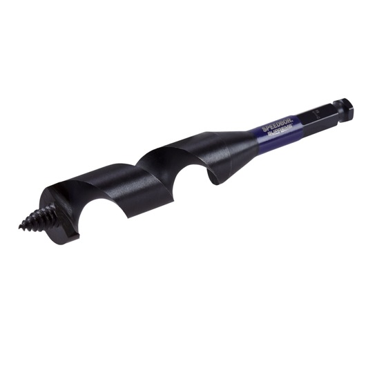 IRWIN IWAX3019 auger drill bit with screw tip, displayed on white background, angled view.