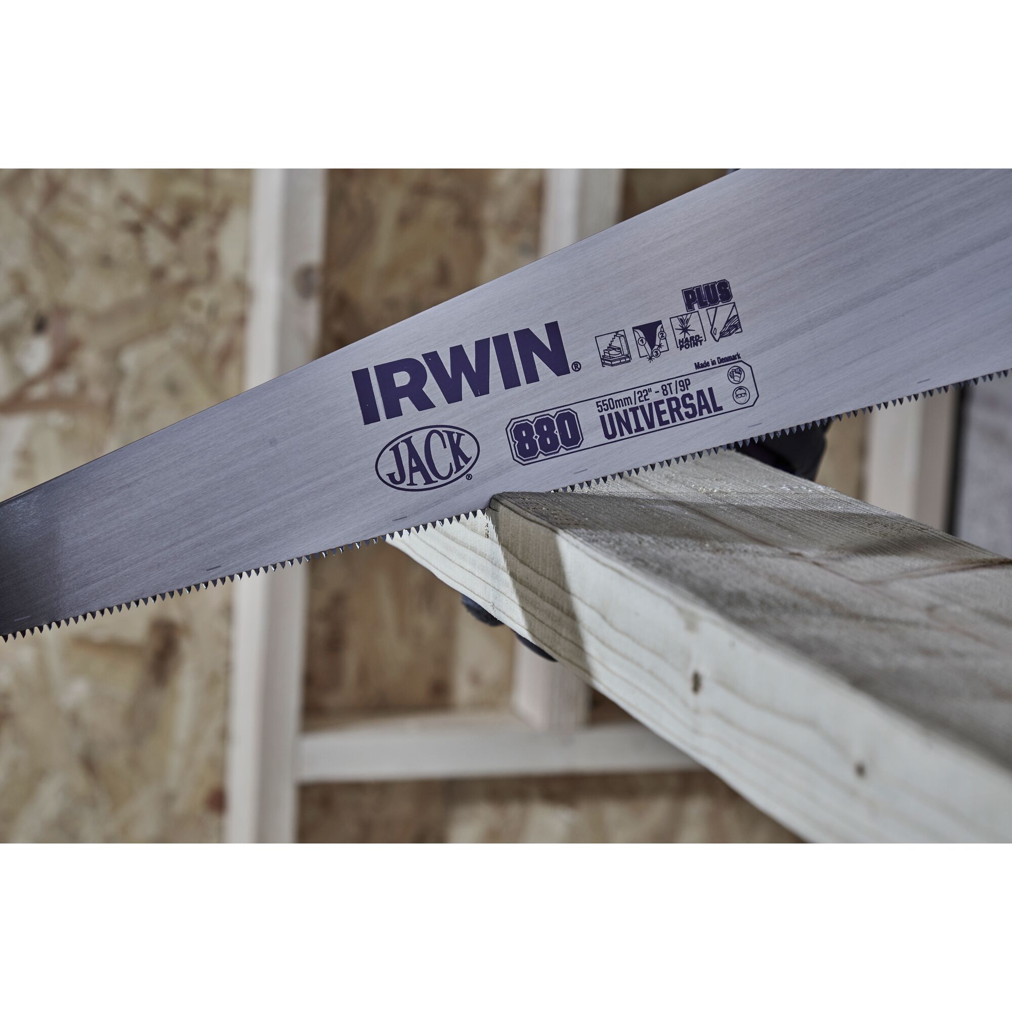 Jack® 880, 550mm, 8TPI Universal Cut Handsaw | IRWIN