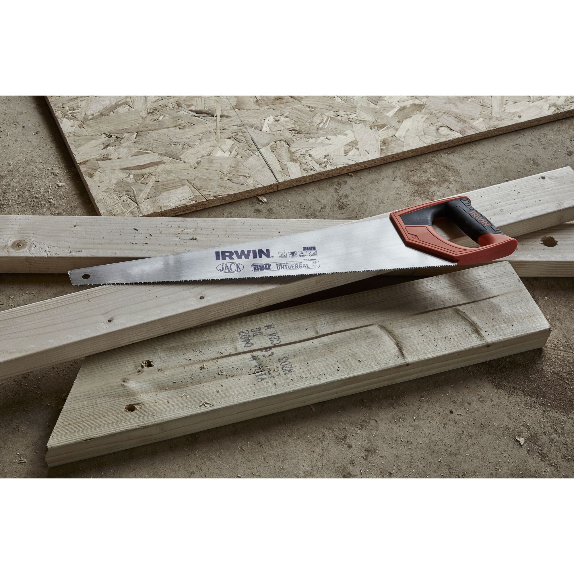 Jack® 880, 550mm, 8TPI Universal Cut Handsaw | IRWIN