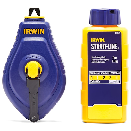 IRWIN (R) STRAIT-LINE (R) SPEEDLINE (MT) Chalk Reel w/ Blue Chalk Beauty of Refill Door