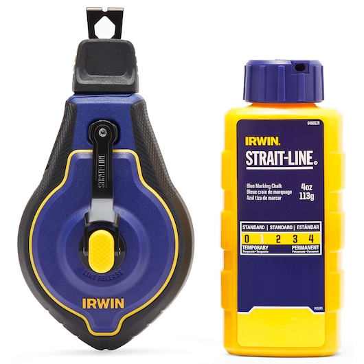 IRWIN (R) STRAIT-LINE (R) SPEEDLINE PRO (MT) Chalk Reel w/ Blue Chalk Beauty of Refill Door